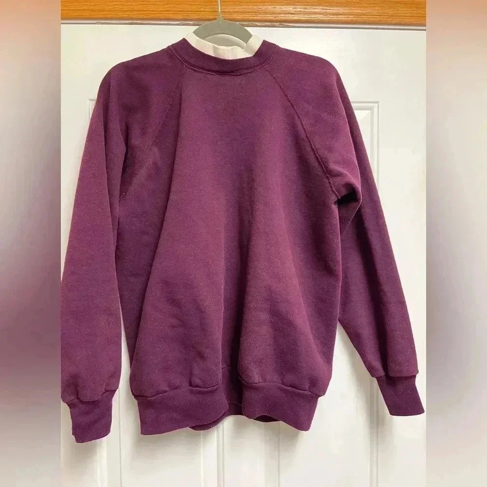 Morning sun graphic crewneck with faux mockneck accent L - Picture 6 of 6